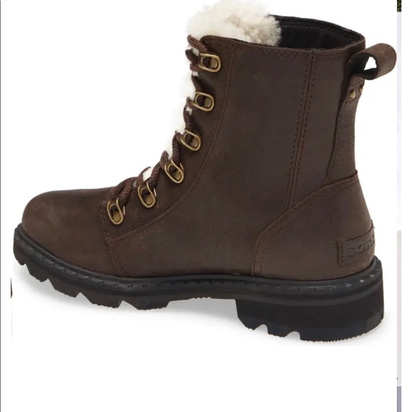 SOREL LENNOX LACE COZY BOOT Blackened Brown size: - Picture 6 of 10